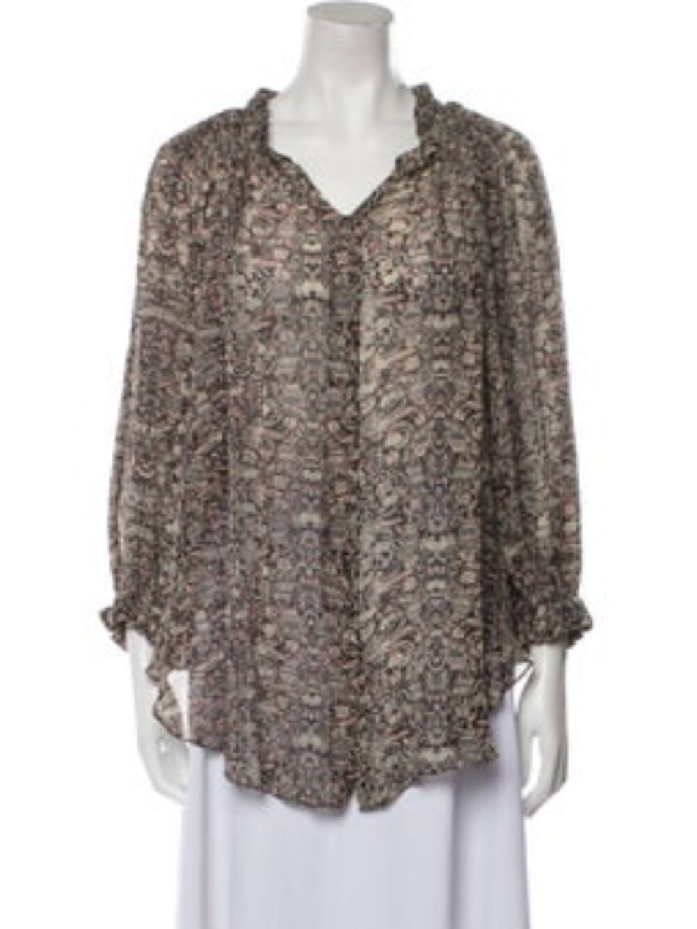 Isabel Marant silk floral print blouse size 36
